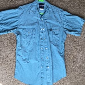 Wrangler short sleeve cowboy shirt